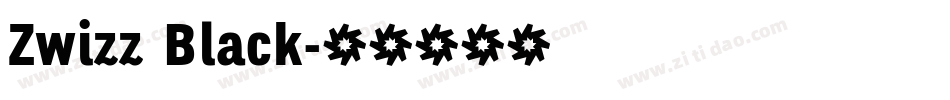 Zwizz Black字体转换